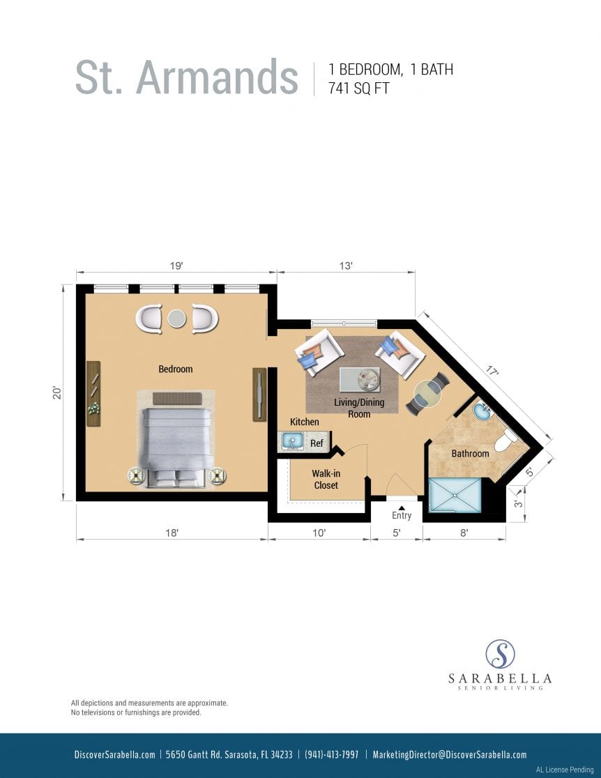 The St. Armands senior living floor plan