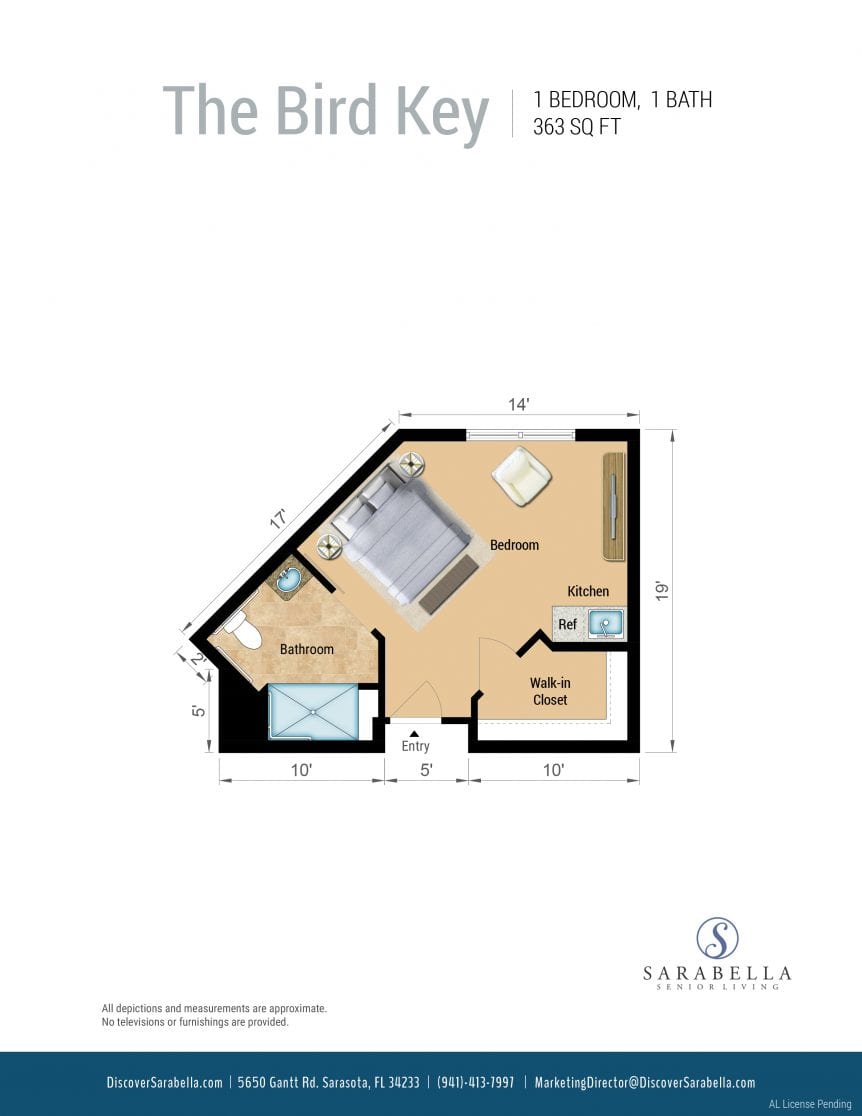 The Bird Key senior living floor plan