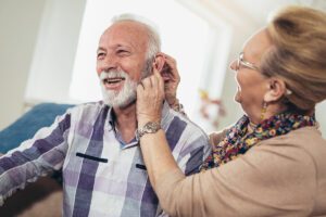 Older adults with hearing impairments.