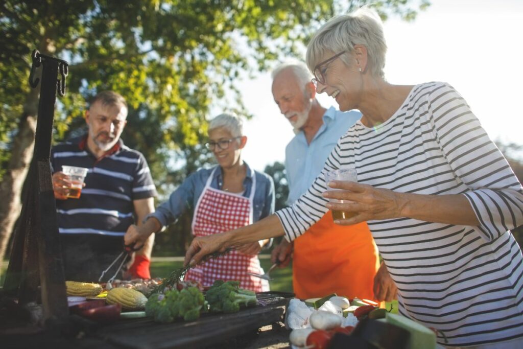 Seniors enjoy outdoors