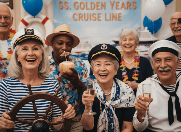 cruise theme senior living event with diverse senior living population